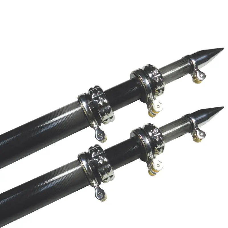 Taco 16-Foot Carbon Fiber Outrigger Poles – Black Pair With Lightweight Construction [Ot-3160Cf] 1