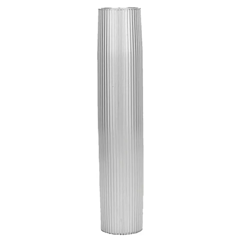 Taco Aluminum Ribbed Table Pedestal – 2-3/8-Inch Od, 26-Inch Height – Corrosion-Resistant 1