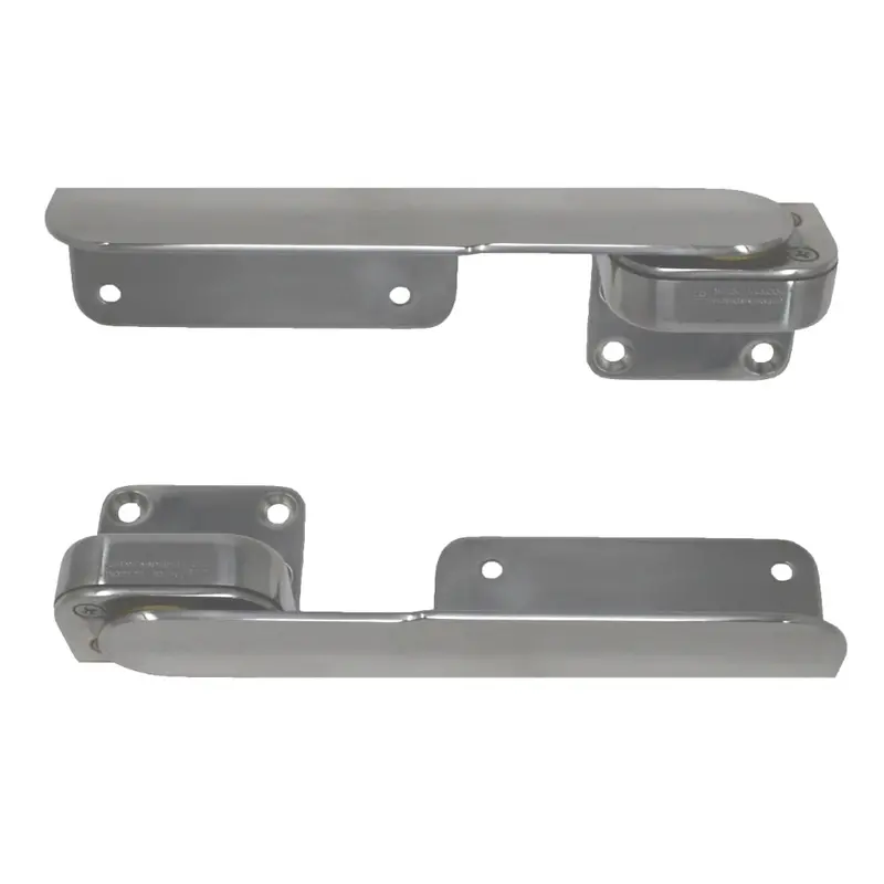 Taco Command Ratchet Hinges – 9-3/8", Polished 316 Stainless Steel (Pair) 1