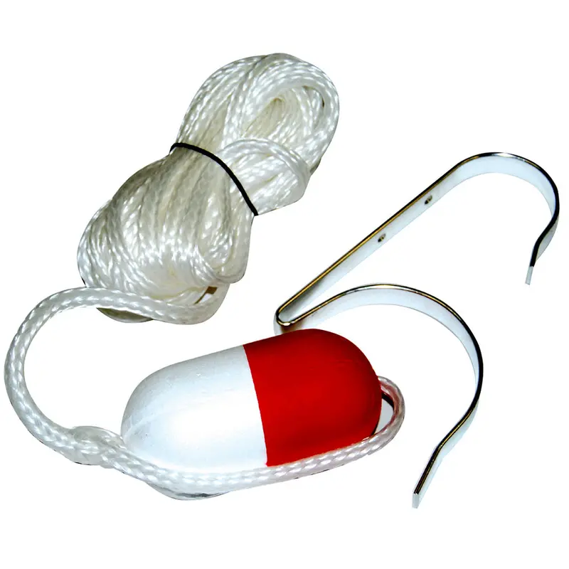 Taylor Made Ring Buoy Holder With 30-Foot Heaving Line – Wall-Mounted Safety Kit 1