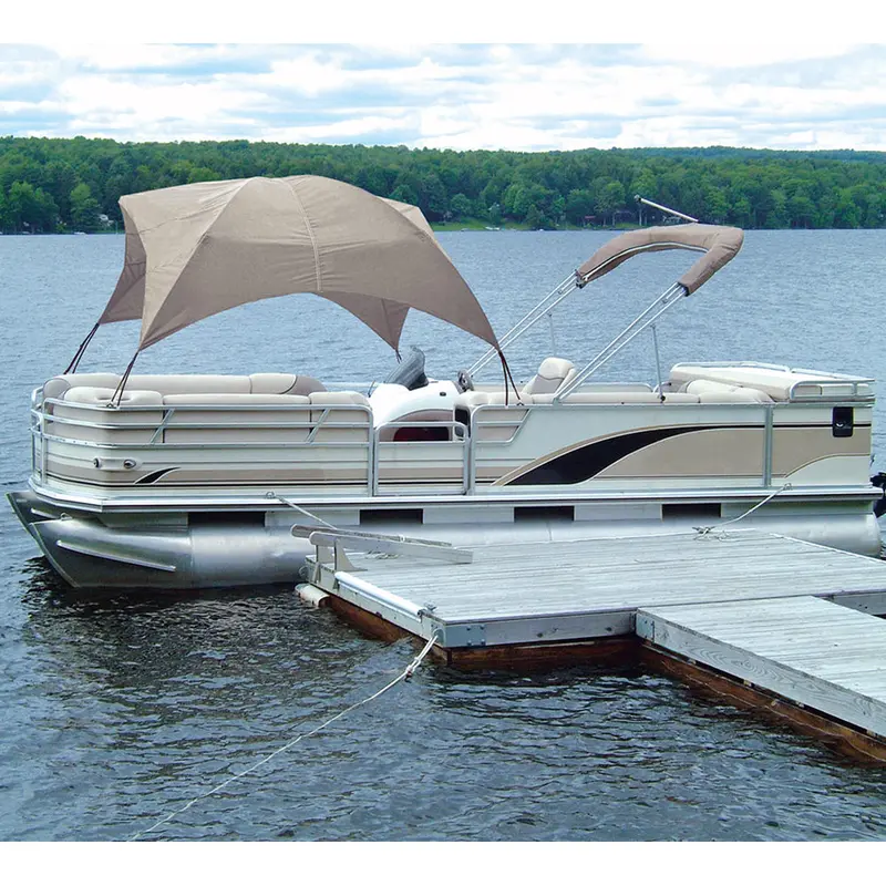 Taylor Made Sand-Colored Pontoon Gazebo Canopy 1