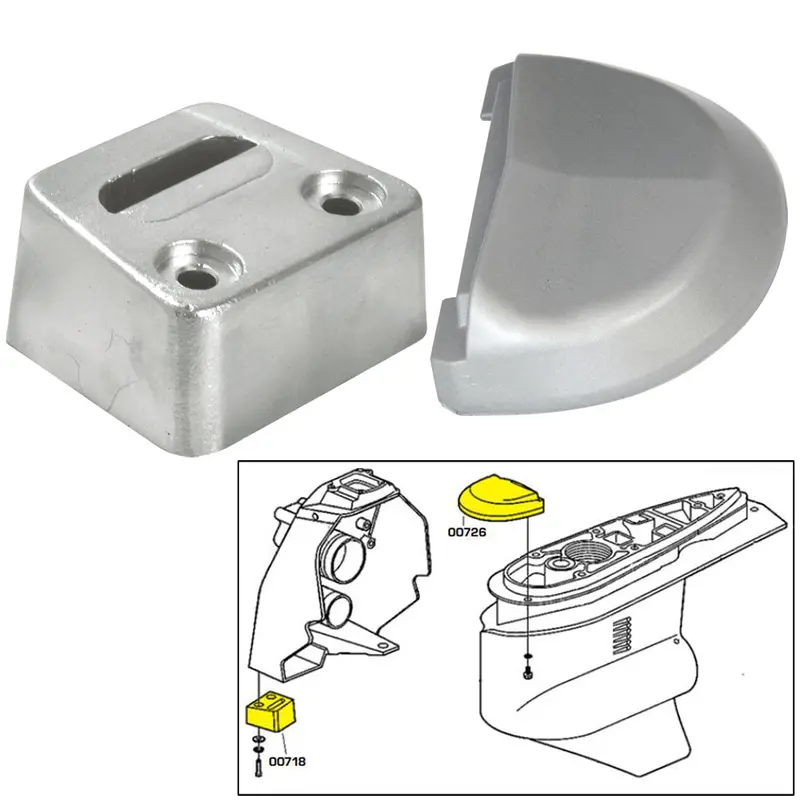 Tecnoseal 20708 Zinc Anode Kit With Mounting Hardware For Volvo Sx Drives 1