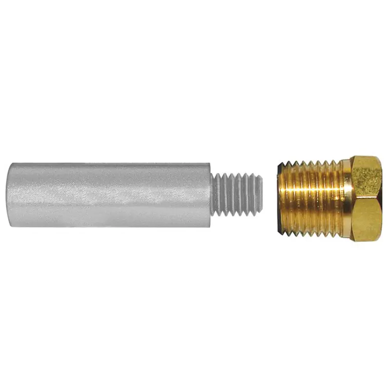 Tecnoseal E5 Pencil Zinc Anode With Brass End Cap [Tec-E5-C] 1