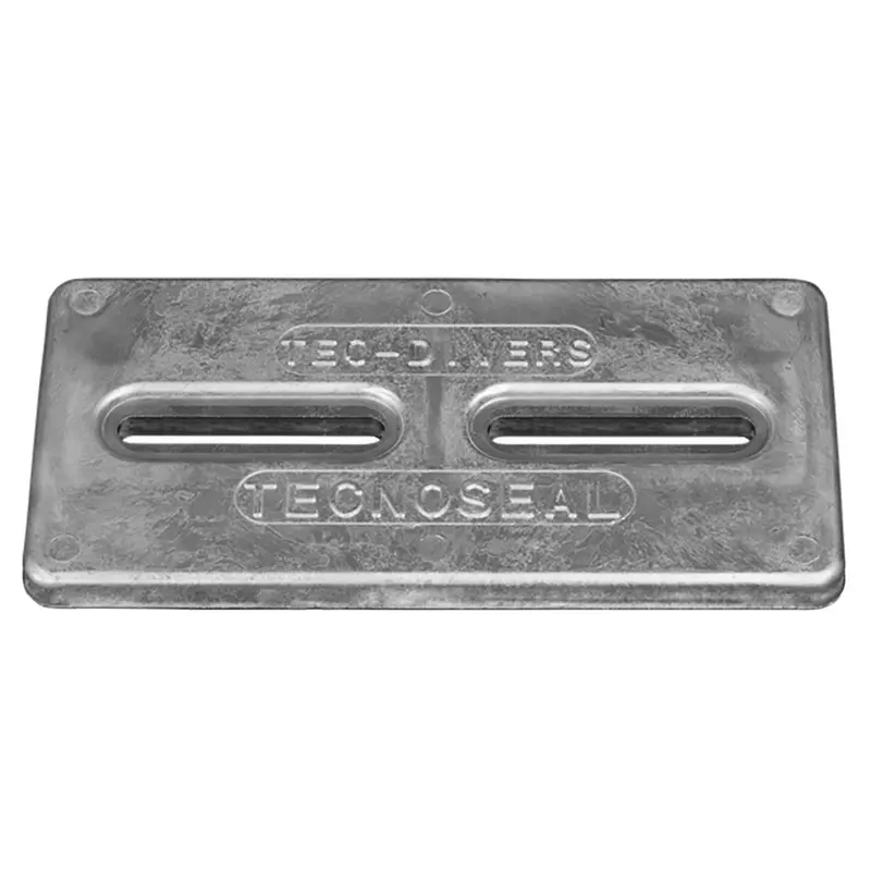Tecnoseal Tec-Diversd Rectangular Zinc Plate Anode – 12" × 6" × 1", Pre-Drilled 1