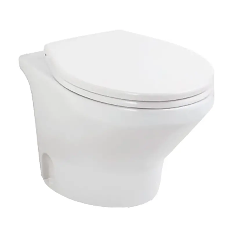 Thetford Compass Touch Low-Profile Rv Toilet – White, 24V Dc, Includes Soft-Close Seat 1
