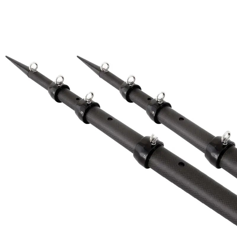 Tigress 15-Foot Xd 3K Carbon Fiber Telescoping Outriggers – All-Matte Black Pair 1