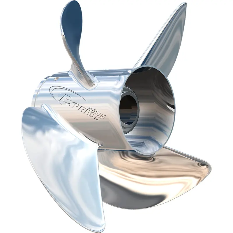 Turning Point Express Mach4 Stainless Steel Propeller – Right-Hand Rotation, 4-Blade, 14.3" X 23 Pitch 1