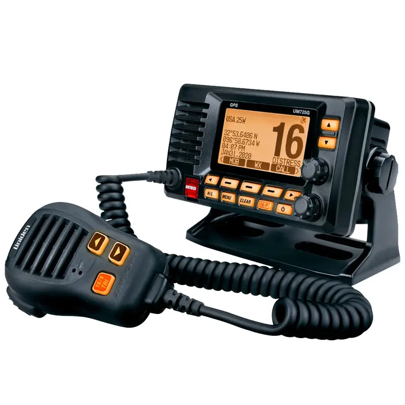 Uniden Um725 Fixed-Mount Marine Vhf Radio With Gps – Black [Um725Gbk] 1