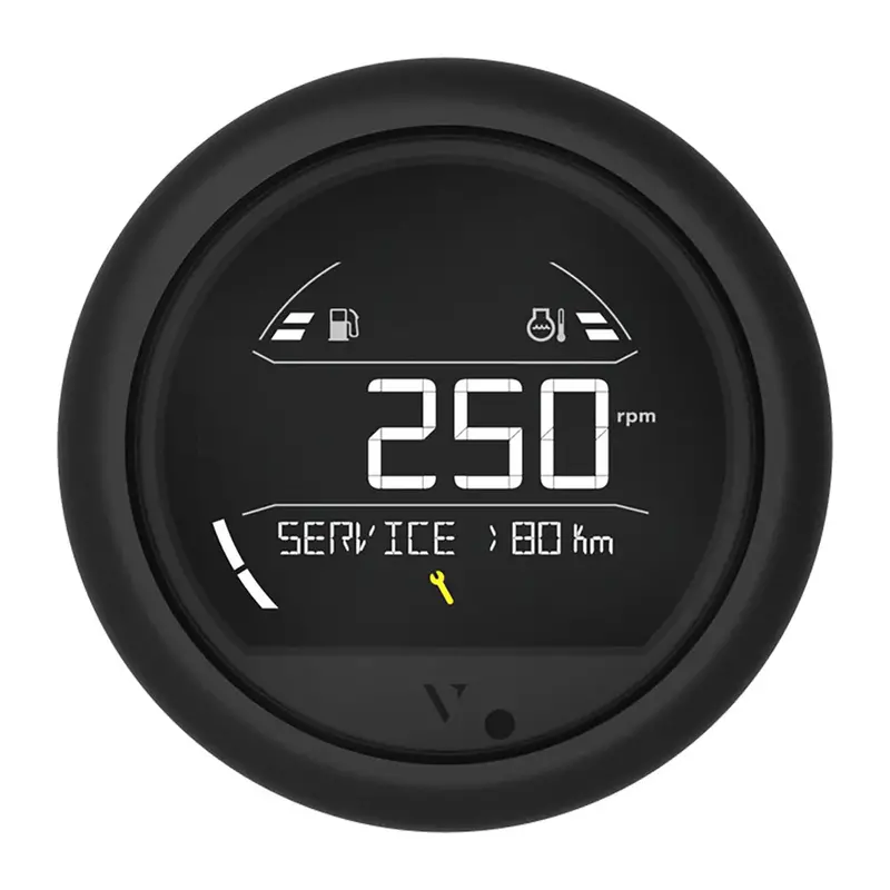 Veratron Vl Digital 85 Panel Meter – Round Black Bezel, 85Mm Size [B00205802] 1