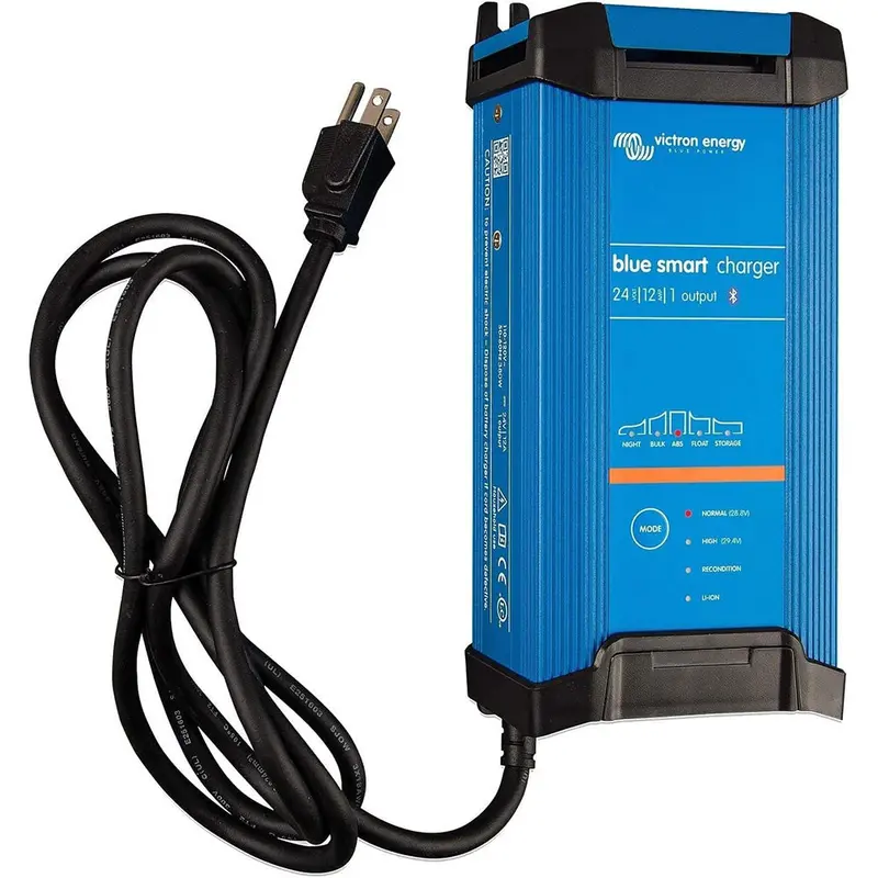 Victron Blue Smart Ip22 24V 12A Single-Bank 120V Ac Battery Charger – Dry-Mount Compatible 1
