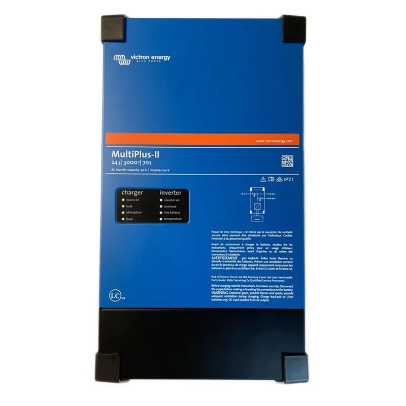 Victron Multiplus-Ii Inverter/Charger – 24V, 3000Va, 70A Ac Input, 120V Output, Ul-Certified 1