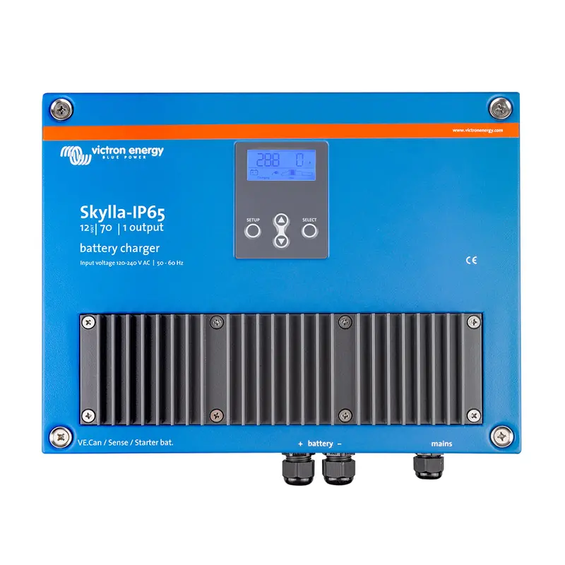 Victron Skylla-Ip65 12V 70A Battery Charger – Single-Bank – 120–240V Ac 1
