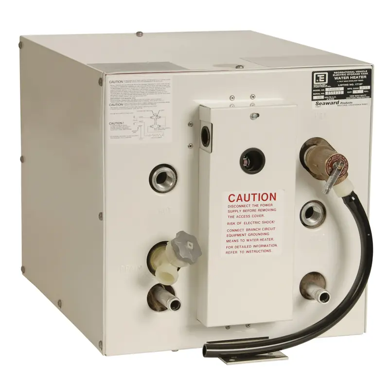 Whale Seaward F600W 6-Gallon Front-Heat-Exchanger Hot Water Heater – White Epoxy Coated, 120V/1500W 1