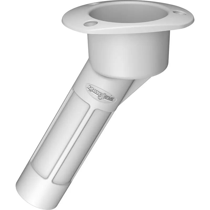 White Plastic Oval Cup Holder With Open Design And 30 Rods – Mate Series [P2030W] 1