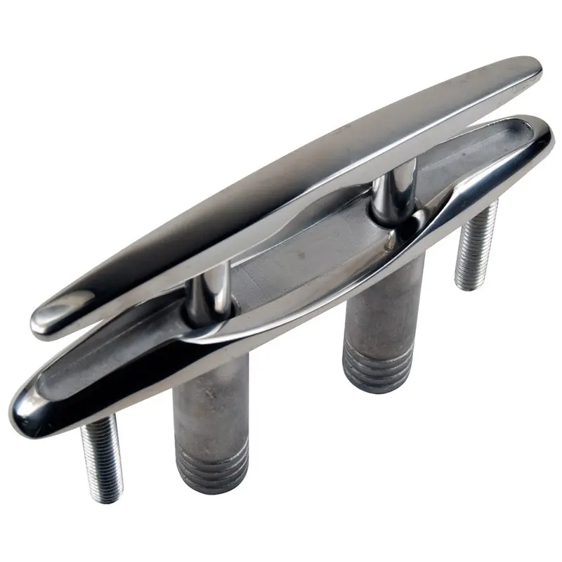 Whitecap 6-Inch Pull-Up Stainless Steel Cleat — Low-Profile Mounting [6709] 1