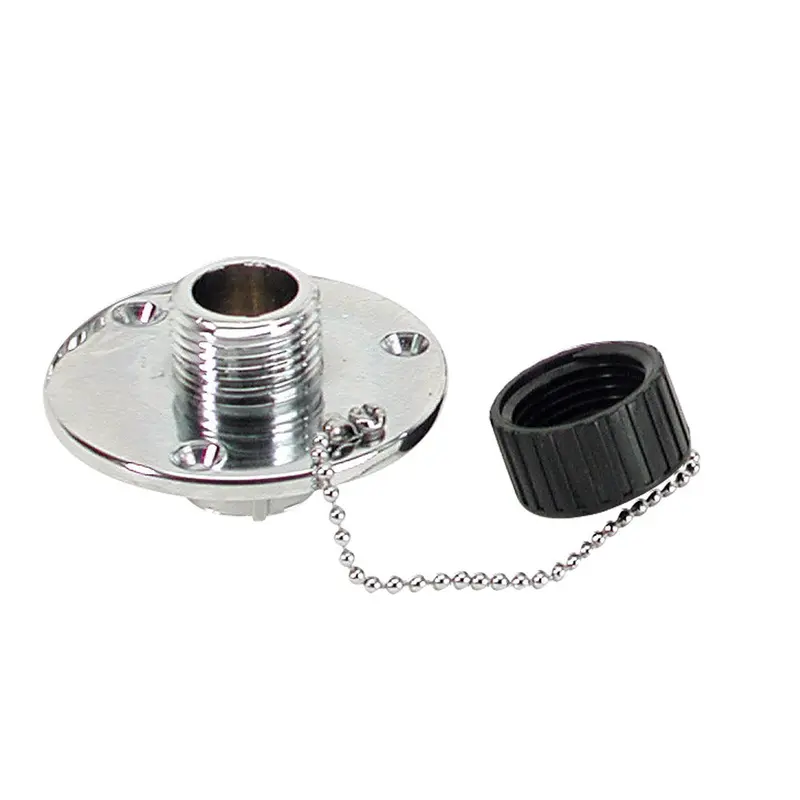 Whitecap Chrome-Plated Brass Outlet Featuring 2-3/4" Base And 1" Depth (Model P-2454C) 1