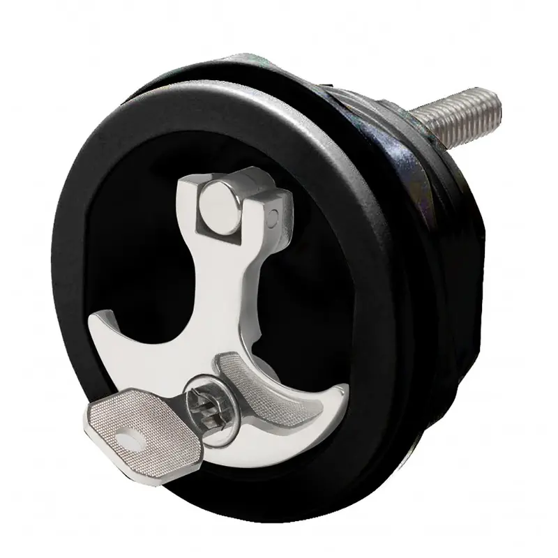 Whitecap Cp Compression Handle – Zinc Alloy Body With Black Nylon Locking Mechanism (S-1415Bc) 1