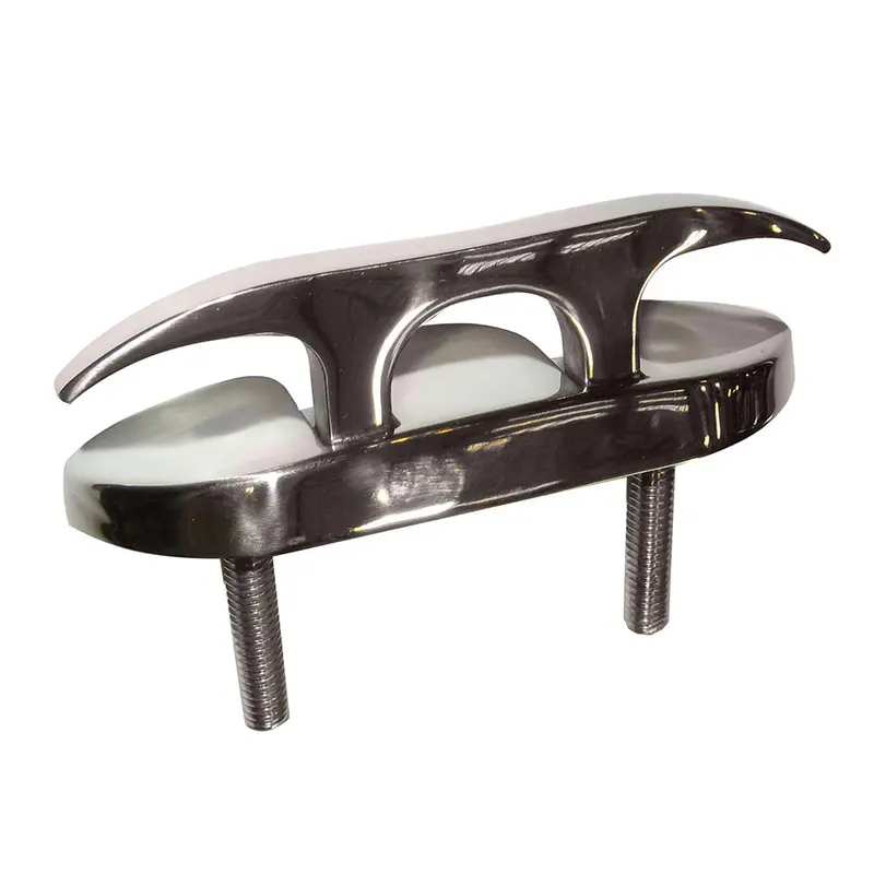 Whitecap Stainless Steel Folding Cleat – 4-1/2", Studded Base, Model 6844C 1