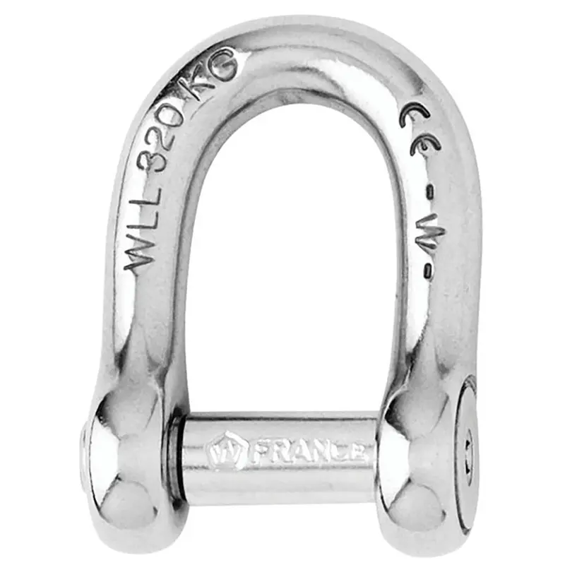 Wichard Self-Locking D-Shackle – 10 Mm (13/32 In) Secure Deck Or Rigging Attachment 1