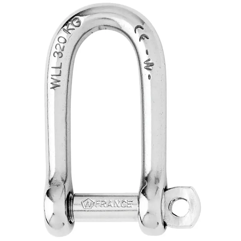 Wichard Self-Locking Long D-Shackle – 10 Mm (13/32 In) Extended Reach For Complex Rigging 1